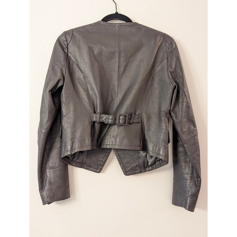 Alba Moda leather blazer jacket gray - Picture 5 of 7
